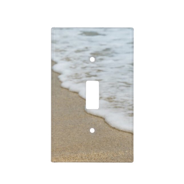 Tropical Sea And Sand Beach Themed Light Switch Cover (Front)