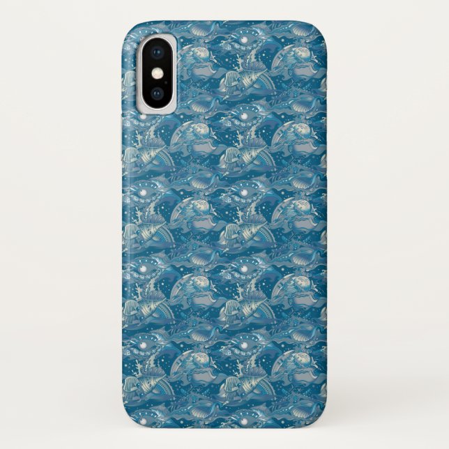 Tropical Sea Pattern Case-Mate iPhone Case (Back)