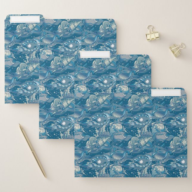 Tropical Sea Pattern File Folder (Set)