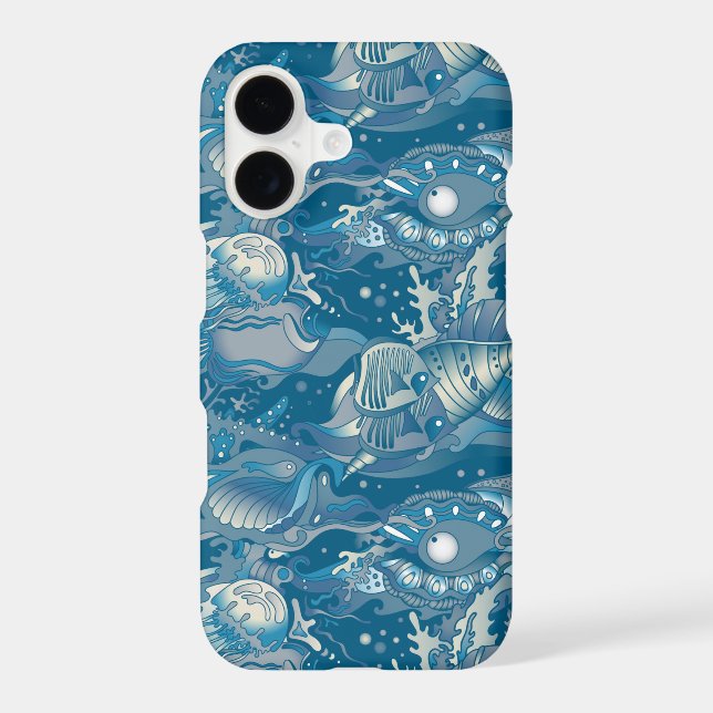 Tropical Sea Pattern Iphone Case (Back)