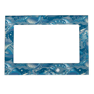 Tropical Sea Pattern Magnetic Photo Frame
