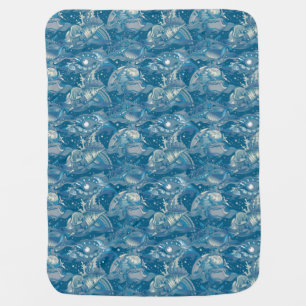 Tropical Sea Pattern Stroller Blanket