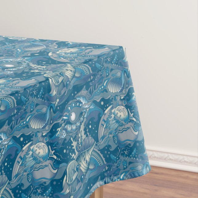 Tropical Sea Pattern Tablecloth (In Situ)