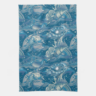 Tropical Sea Pattern Towel