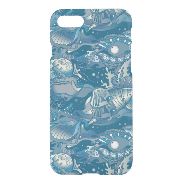 Tropical Sea Pattern Uncommon iPhone Case (Back)