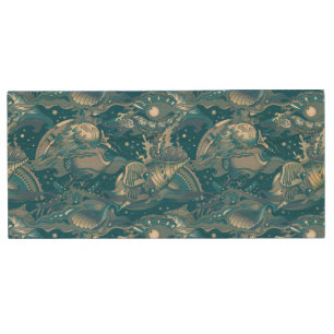 Tropical Sea Pattern Wood Flash Drive