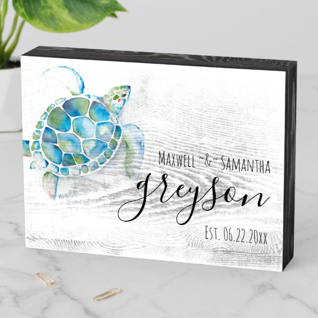 Tropical Sea Turtle Established Sign (In Situ Horizontal)