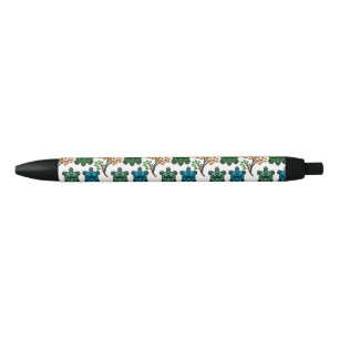 Tropical Sea Turtle Floral Pattern Coastal Ocean Pen