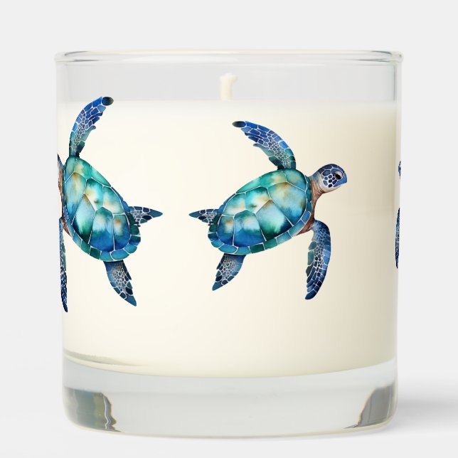 Tropical Sea Turtle Generic  Scented Candle (Front)
