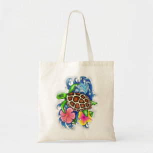 Tropical Sea Turtle Tote Bag