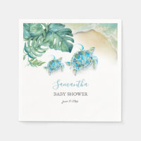 Tropical Sea Turtle Watercolor