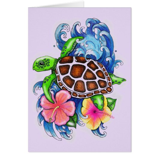 Tropical Sea Turtles Cards (Front)