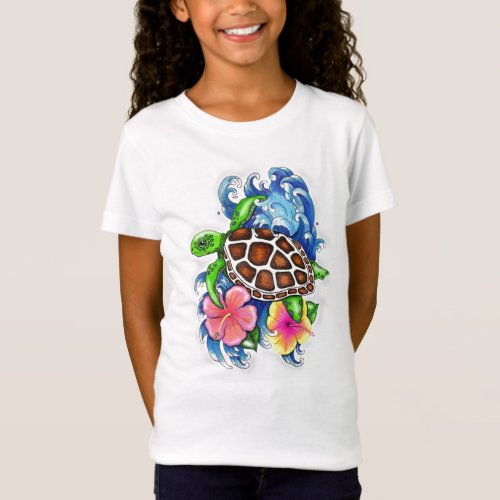 Tropical Sea Turtles T_Shirt