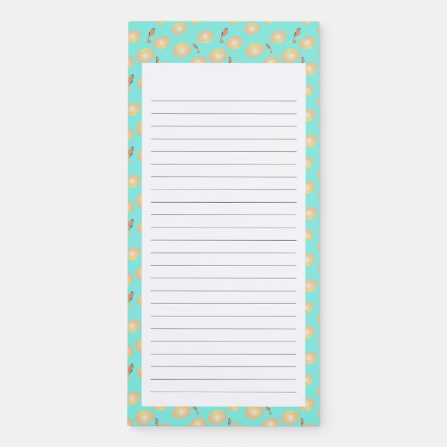 Tropical Seahorses notepad (Front)