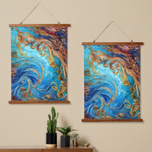 Tropical Seascape Beach Ocean Waves Hanging Tapestry