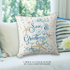 Federa Cuscino 55x55 Cm Con Gufo E Cappello Di Natale - Cuscino Decorativo 'Merry And Bright' Per Divano E Letto