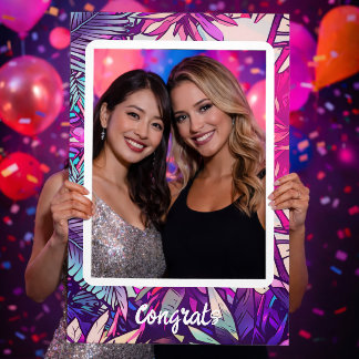 Tropical Selfie Frame, Modern Custom Photo Frame