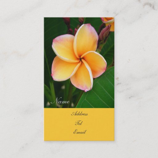 Customizable Tropical Senses Business Cards