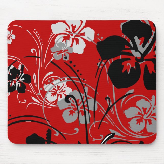 Tropical Serenade (Red) Mousepad (Front)