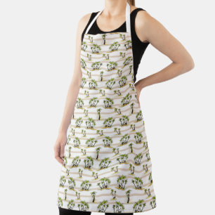 Tropical Shack And Palms Apron