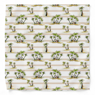 Tropical Shack And Palms Bandana