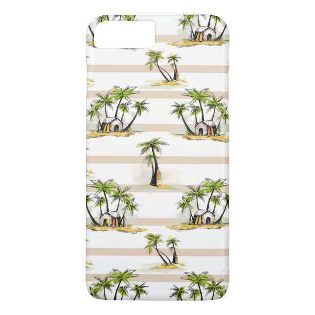 Tropical Shack And Palms Case-Mate iPhone Case (Back)