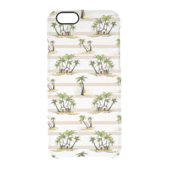 Tropical Shack And Palms Uncommon iPhone Case (Back)