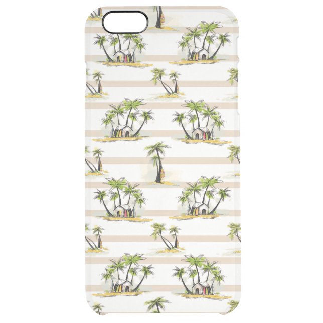 Tropical Shack And Palms Uncommon iPhone Case (Back)