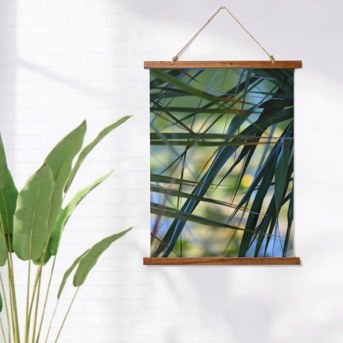 Tropical Shades of Blue Green and Yellow Hanging Tapestry
