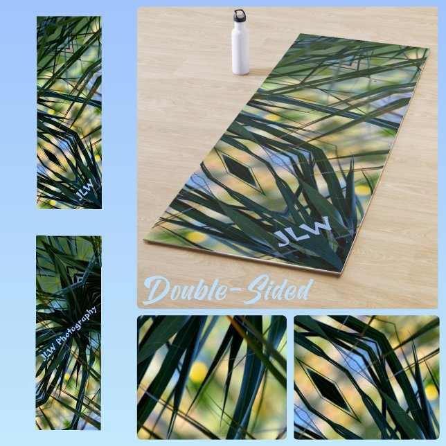 Tropical Shades Palm Fronds Yoga Mat (Creator Uploaded)