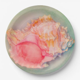 Tropical Shell Paper Plates
