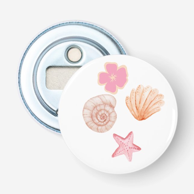 ✅ Tropical Shells Bottle Opener (Front)