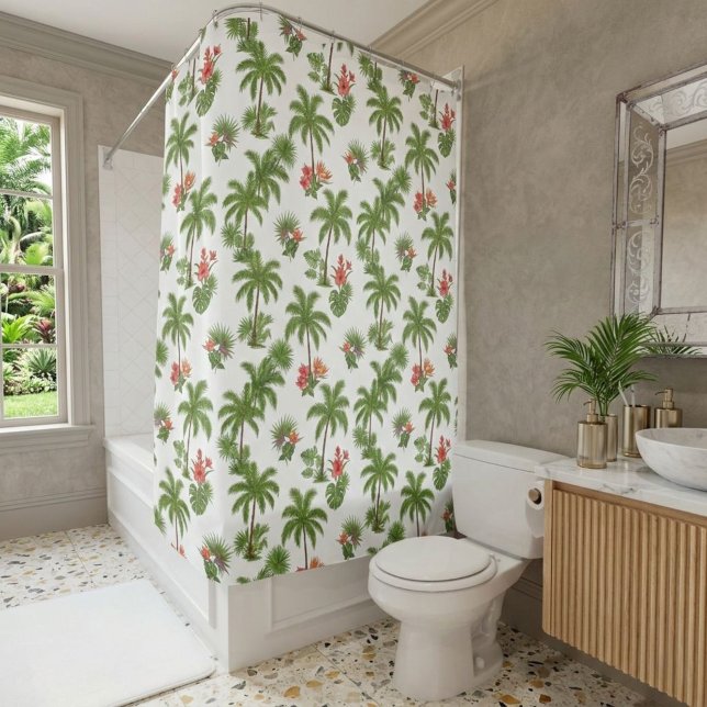 Tropical Shower Curtain with Palms  (Creator Uploaded)