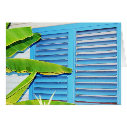 Tropical Shutters Cards (Front Horizontal)