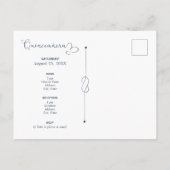 Tropical Silhouette Quinceanera Invitation Postcard (Back)
