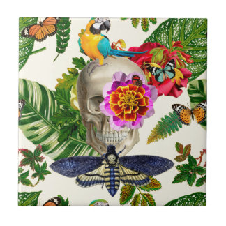 Tropical Skull Tile
