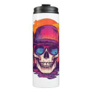Tropical Skull Vibe Thermal Tumbler