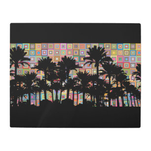 Tropical Skyline Metal Wall Art