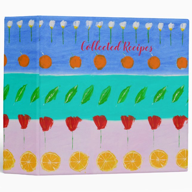 Tropical Slice Recipe Binder (Front/Spine)