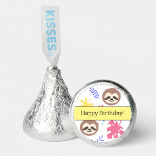 Tropical Sloth & Leaves Pattern Hershey®'s Kisses®
