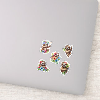 Tropical Sloth Sticker