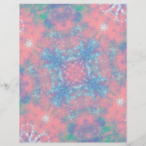 Tropical Snowflake Collage Papers Collection 6