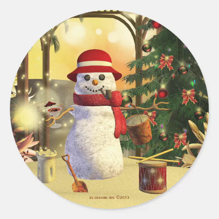 Cute Wooden Snowman Stamp Snowflake XMAS Gift Scrapbooking Card Making DIY Xg 