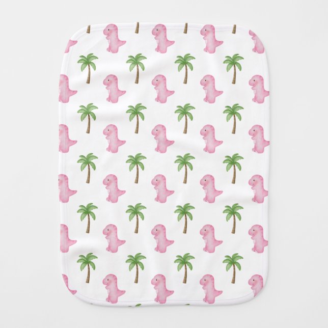 Tropical Soft Baby Burp Cloth (Front)