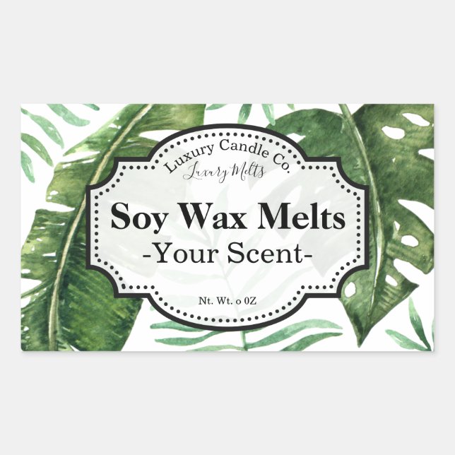 Tropical Soy Wax Melt Label (Front)