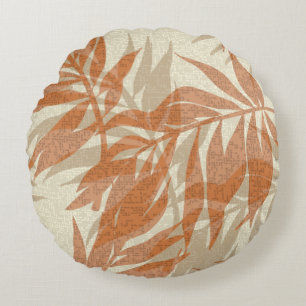 Tropical Spa Coordinates- Areca Palms Hawaiian Round Pillow