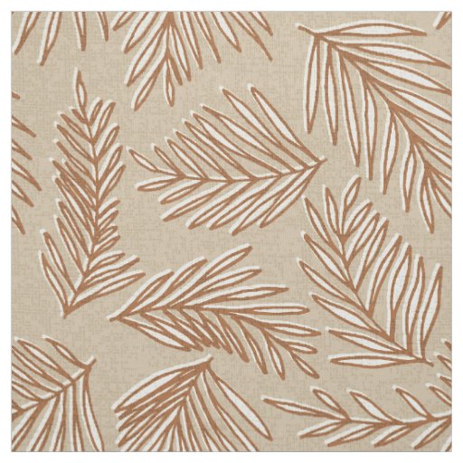 Tropical Spa Coordinates- Palm Leaves Bark Cloth