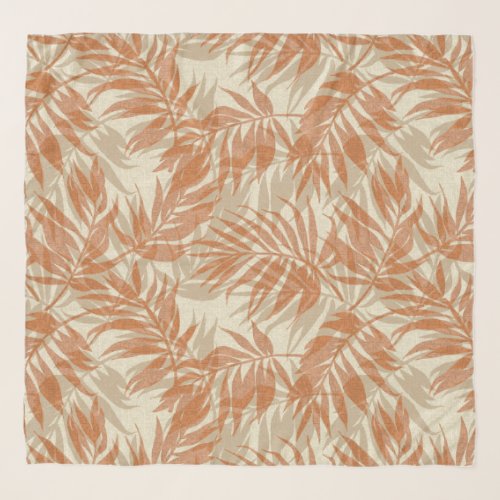 Tropical Spa Coordinates_ Palm Leaves Sarong Scarf