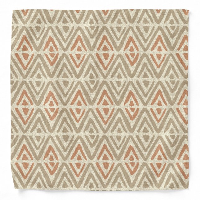 Tropical Spa Coordinates- Tribal Zig Zag Bandana (Front)