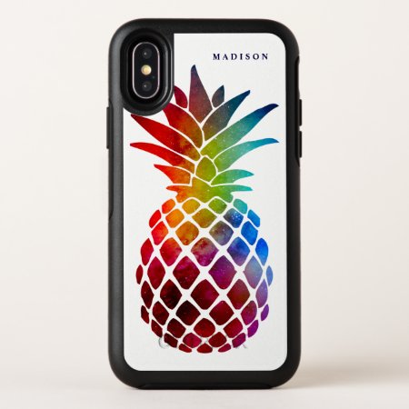 Tropical Space Pineapple Modern Iphone X Case